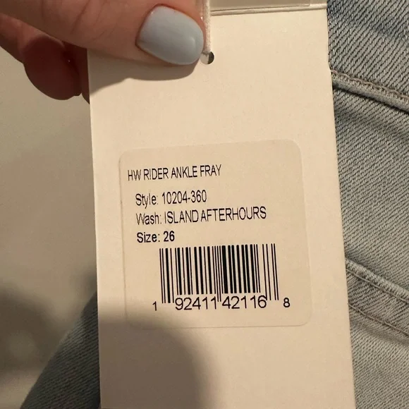 Mother Rider Ankle Fray Jeans